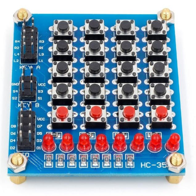16 Button and Eight LED Breakout Board from PMD Way with free delivery