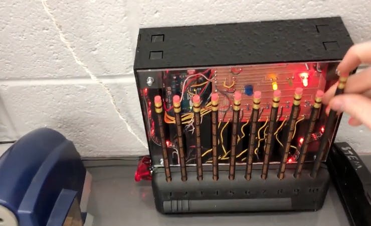 Pencil Anti-Theft Device Is As Complicated As It Sounds