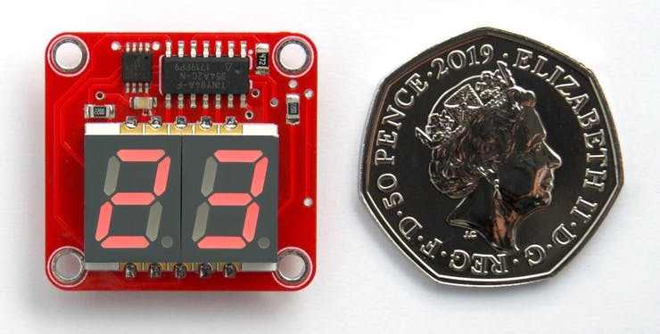 A Simple Two-Digit LED Thermometer