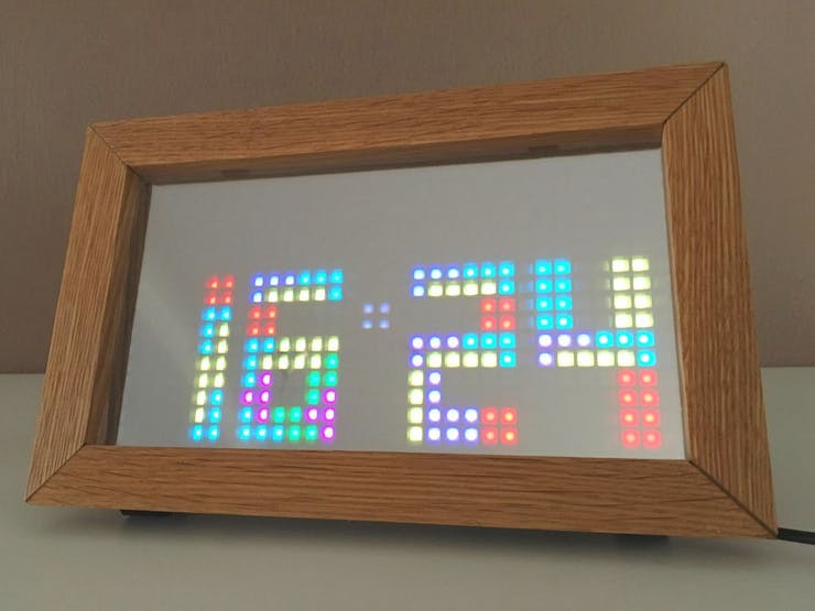 Color ESP8266 Tetris Clock