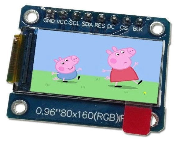Learn how to use the 0.96" 80 x 160 Full Color IPS LCD Module from PMD Way with Arduino and compatible boards