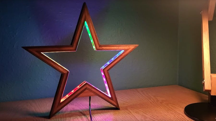 Joseph Jankowiak's Walnut and Cherry Christmas Star Build Brings Class to the Holidays