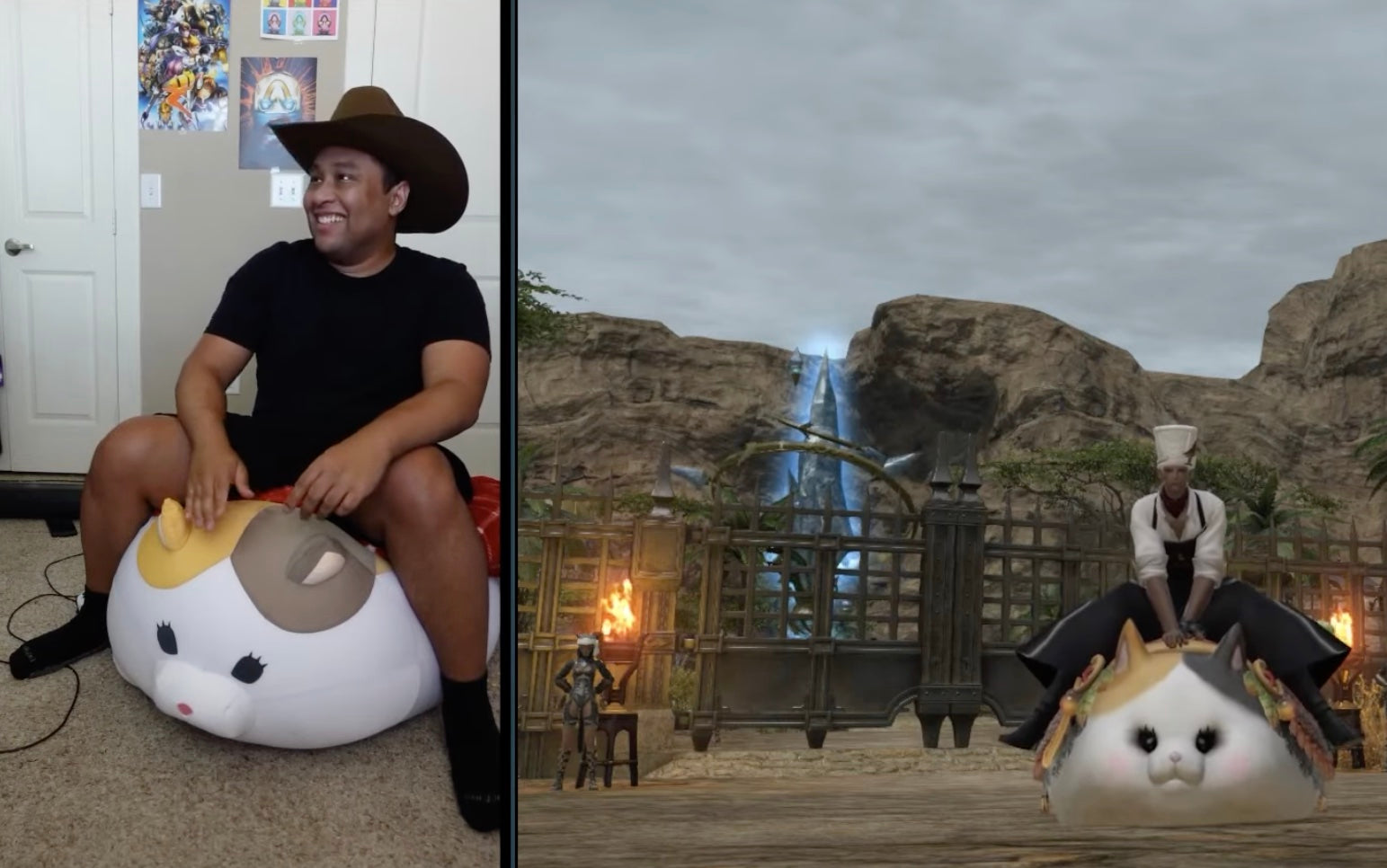 Converting a Fat Cat cushion into a controller for Final Fantasy XIV
