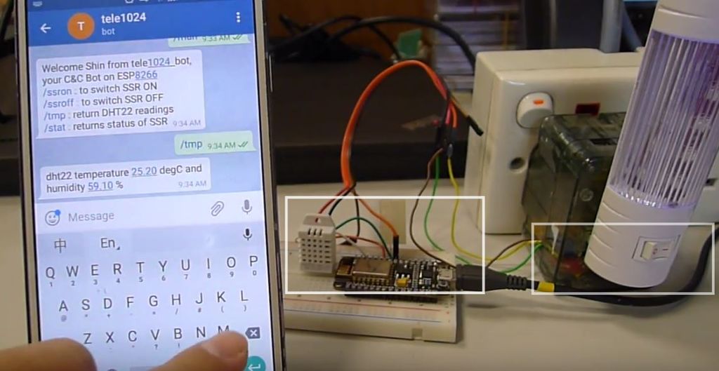Control Home Automation via Telegram and ESP8266