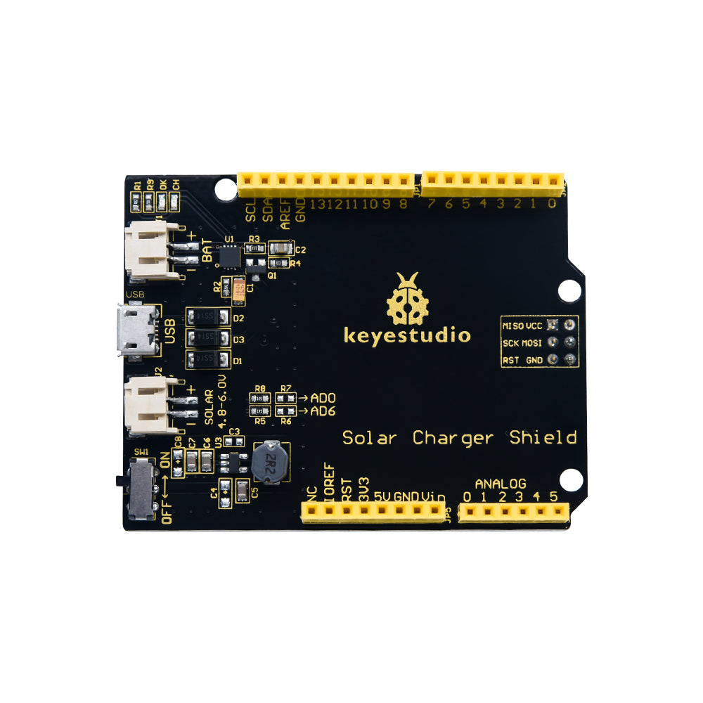 Solar LiPo Battery Charger Shield for Arduino from PMD Way with free delivery