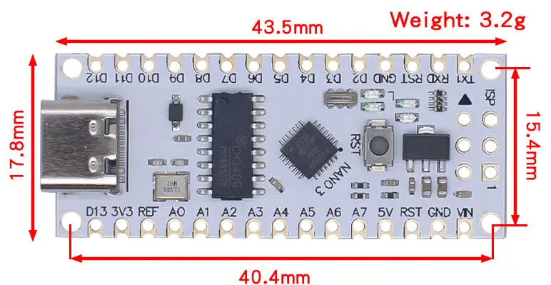 New Product - Compact Arduino Nano-compatible with USB C - 10 Pack