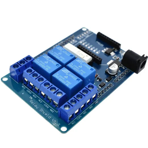 Four Relay Shield for Arduino with External Power and XBee Socket from PMD Way with free delivery