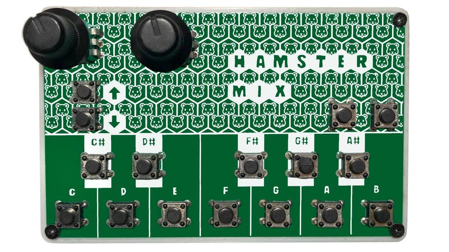 Hamster Mix Is a Portable Bluetooth MIDI Controller Designed Around an ESP32