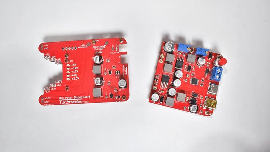 Walid Issa's TikStation Mini Power Station Offers Considerable Flexibility for Powering Breadboards