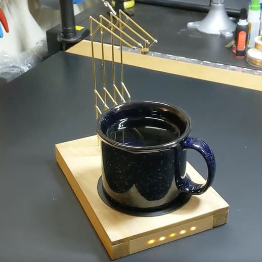This Freeform Sculpture Lets You Know When the Coffee's Too Hot