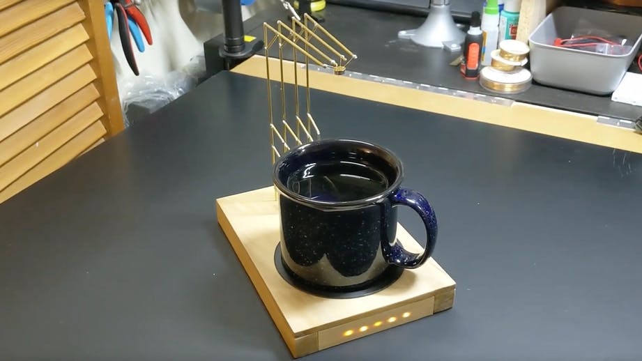 This Freeform Sculpture Lets You Know When the Coffee's Too Hot