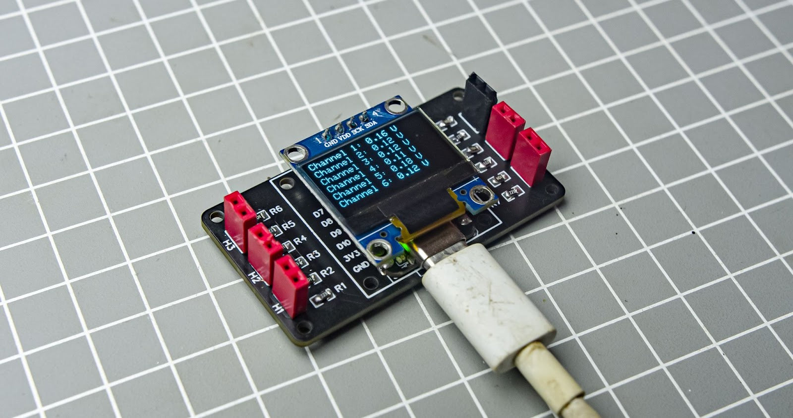 Build a six channel voltmeter