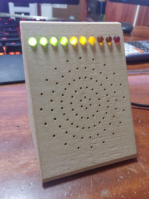 Make a pair of speakers with inbuilt VU meters