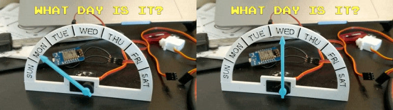 Build an ESP8266 day of the week indicator