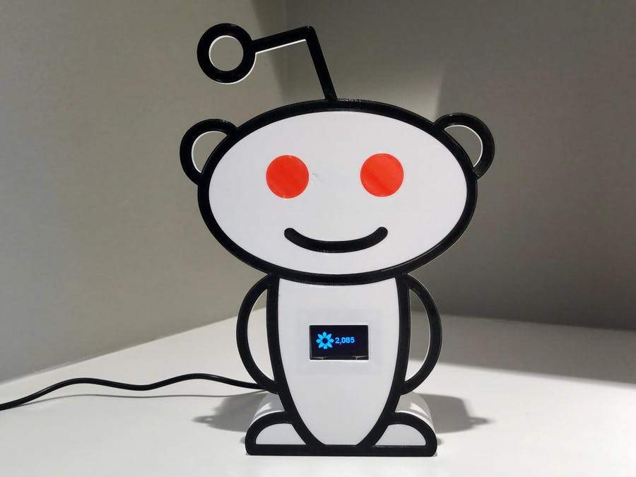 Reddit karma counter with Raspberry Pi