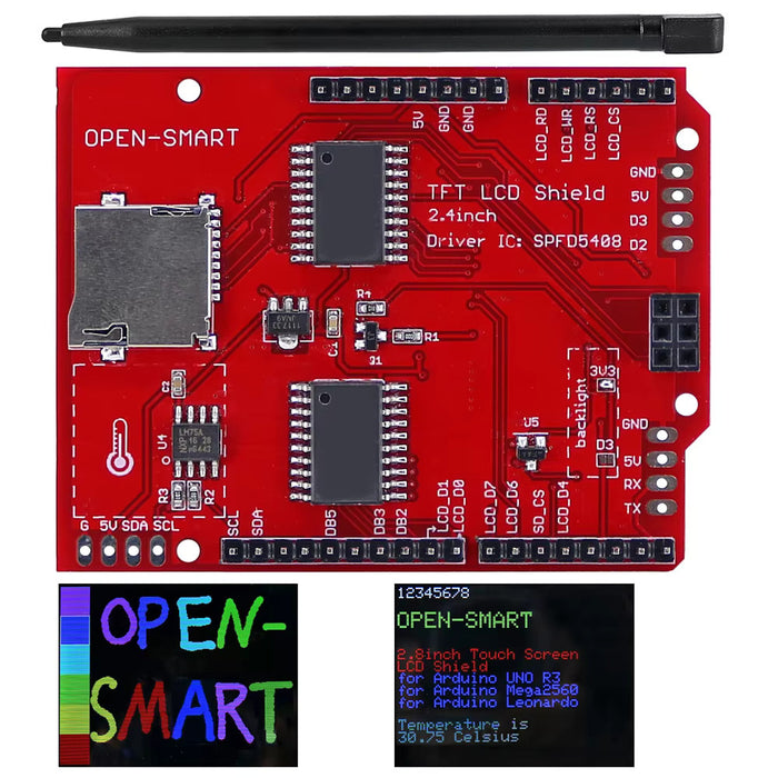 2.4" TFT LCD Touch Screen Shield for Arduino from PMD Way with free delivery