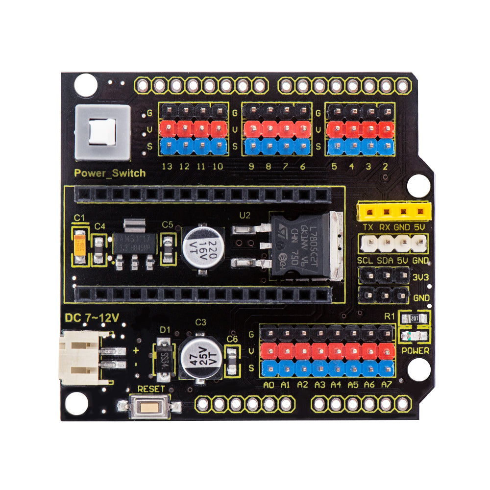 Expansion Shield for Arduino Nano-compatible boards from PMD Way with free delivery