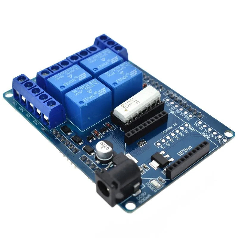 Great value Four Relay Shield for Arduino with External Power and XBee Socket from PMD Way with free delivery, worldwide