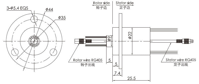 Single RF and 12 Channel Slip Ring