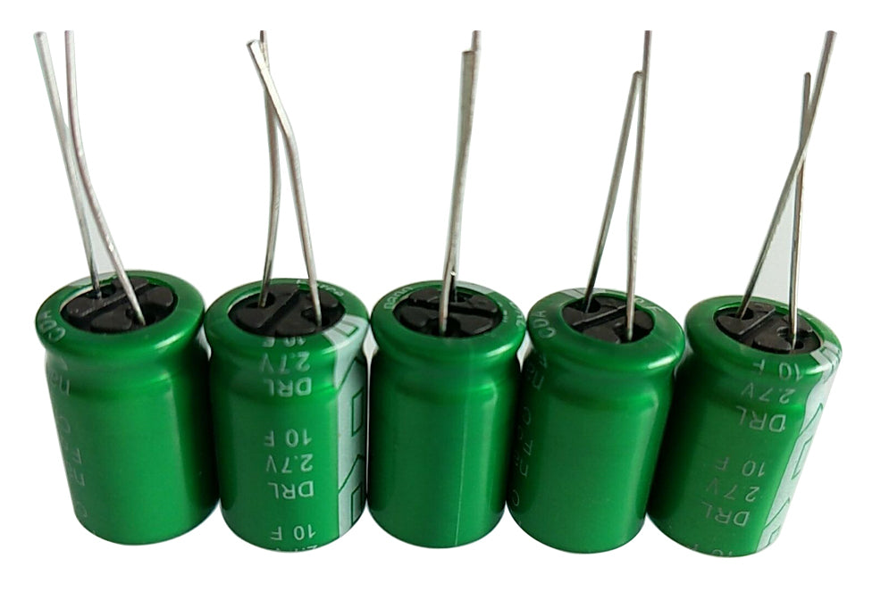 Quality 10F 2.7V Super Capacitors in packs of ten from PMD Way with free delivery worldwide