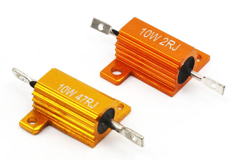 10W Aluminium RX24 High Power Metal Shell Heatsink Resistors in packs of two from PMD Way with free delivery worldwide