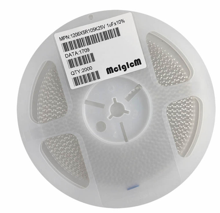 Quality 1206 SMD Ceramic Capacitors in reels of 4000 from PMD Way with free delivery worldwide