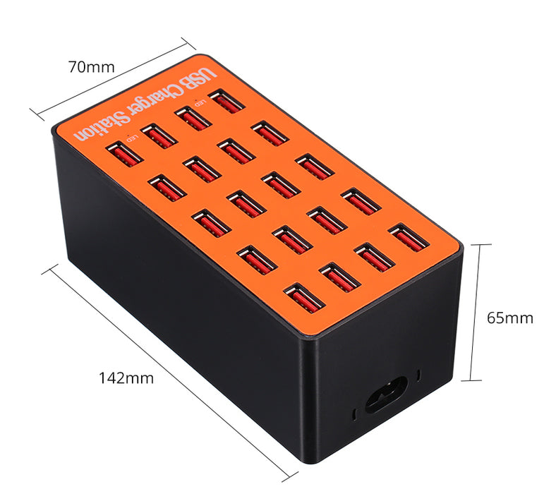Charge up to 20 USB devices at once with the 20 Port 100W USB Charging Stationfrom PMD Way with free delivery, worldwide