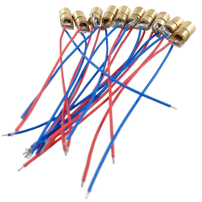 Adjustable 5V or 3V Compact Red Laser Modules in packs of 100 from PMD Way with free delivery worldwide