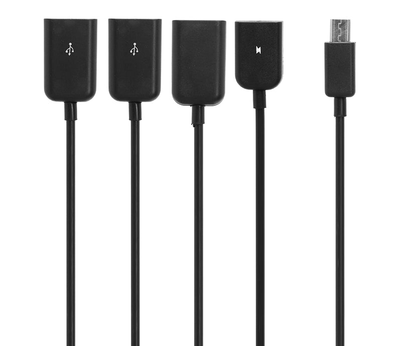 Useful 4 in 1 Micro USB to Three USB OTG Cable from PMD Way with free delivery worldwide