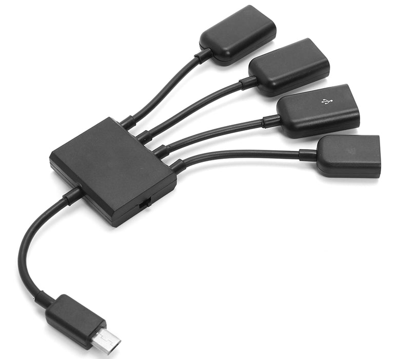 Useful 4 in 1 Micro USB to Three USB OTG Cable from PMD Way with free delivery worldwide