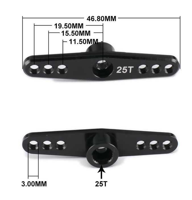 Full Aluminum Servo Arm 25T 42mm from PMD Way with free delivery worldwide