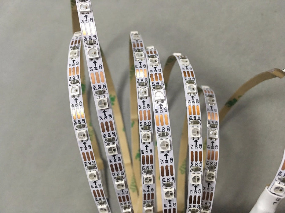 Skinny 5mm SK6812 RGB LED Strip - 60 LEDs/m - 4m Roll from PMD Way with free delivery worldwide