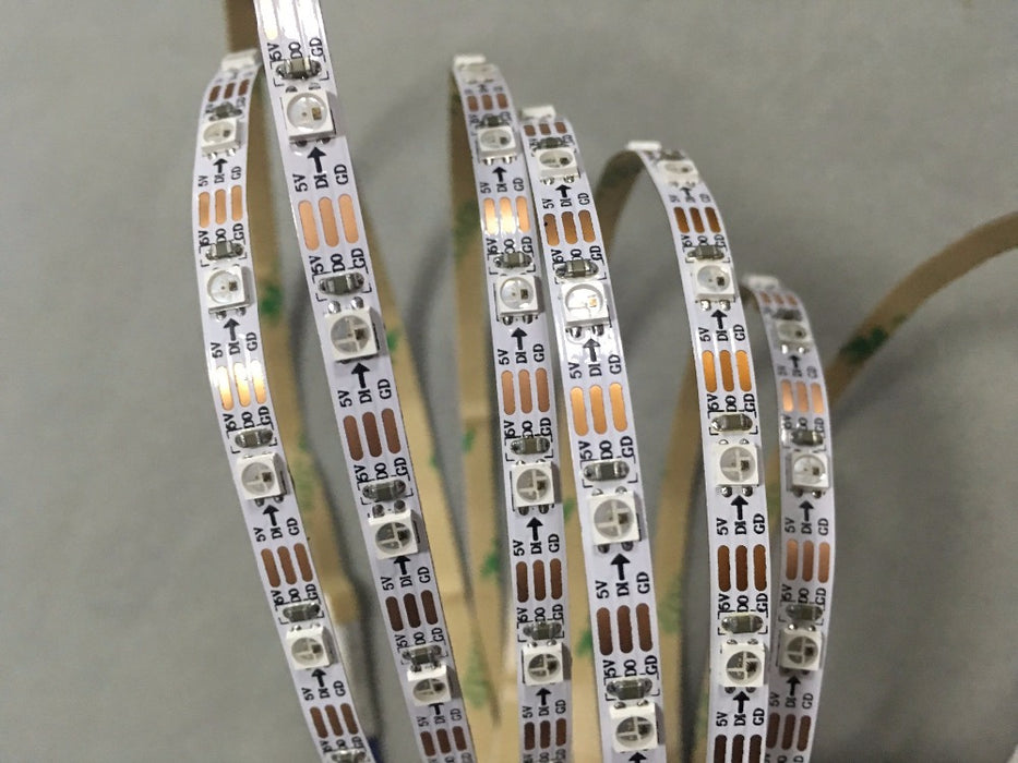 Skinny 5mm SK6812 RGB LED Strip - 60 LEDs/m - 4m Roll from PMD Way with free delivery worldwide