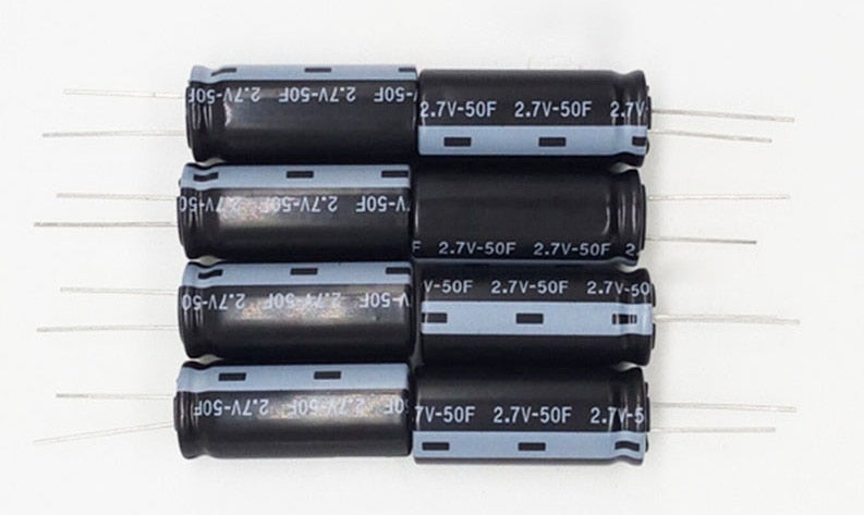 Quality 50F 2.7V Super Capacitors in packs of ten from PMD Way with free delivery worldwide