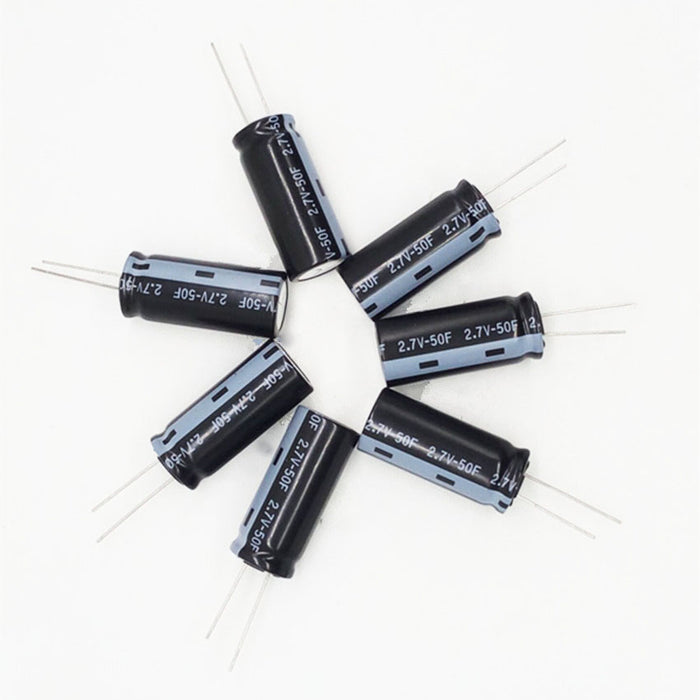Quality 50F 2.7V Super Capacitors in packs of ten from PMD Way with free delivery worldwide