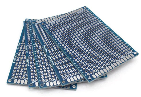 Double Sided 5x7cm Prototyping PCBs - 5 Pack from PMD Way with free delivery worldwide