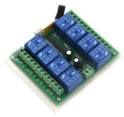 8 Channel Wireless Remote Relay Boards - 12V DC from PMD Way with free delivery worldwide