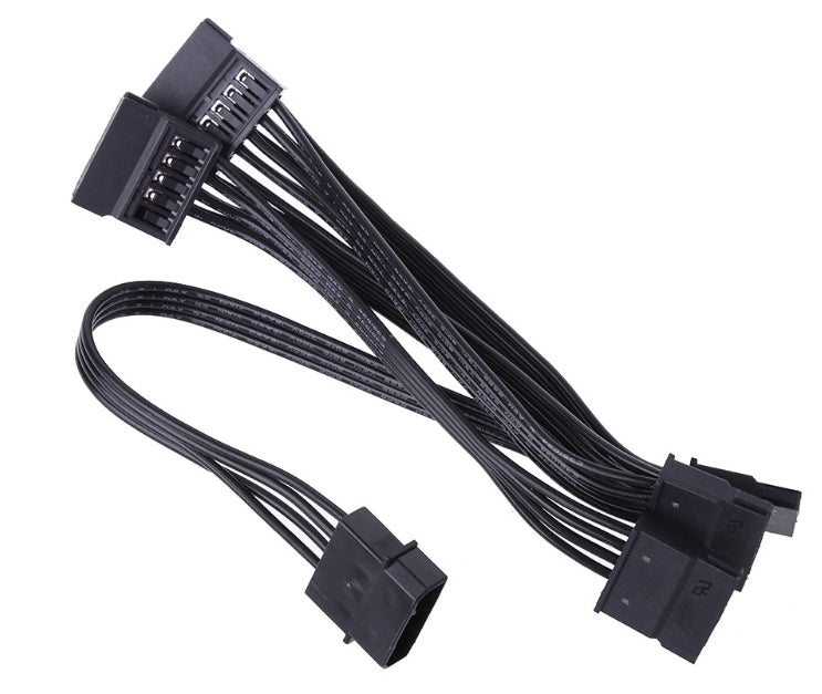 Easily power five SATA drives from one IDE connector with the ATX 4-Pin IDE Molex Connector to 5 SATA Splitter Cable from PMD Way with free delivery worldwide