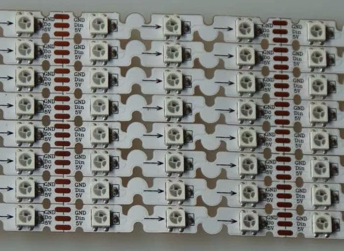 Bendable SK6812 Addressable RGB LED Strip in rolls of 5m from PMD Way with free delivery worldwide