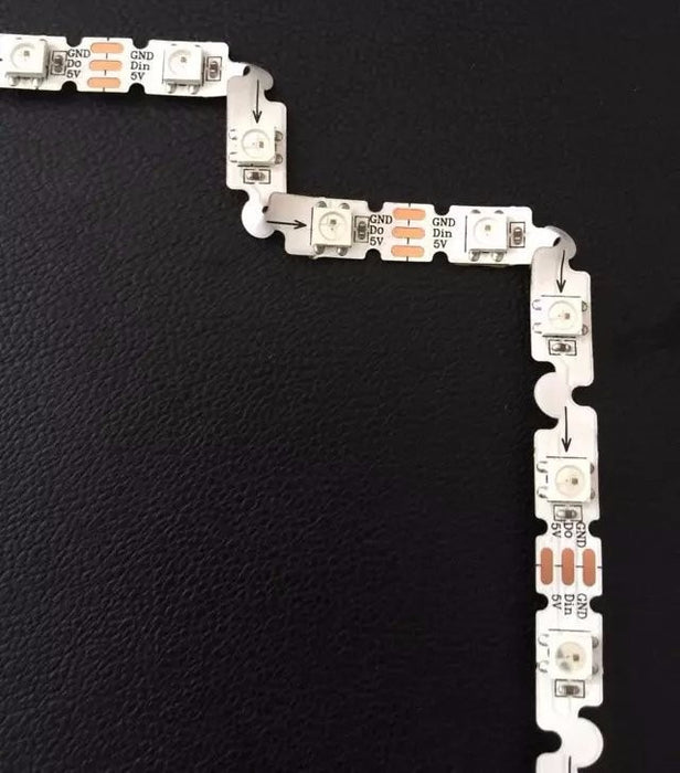 Bendable SK6812 Addressable RGB LED Strip in rolls of 5m from PMD Way with free delivery worldwide