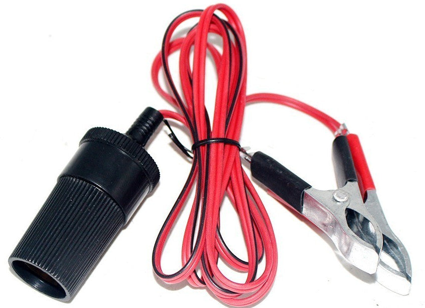 Car Cigarette Socket to Alligator Clips