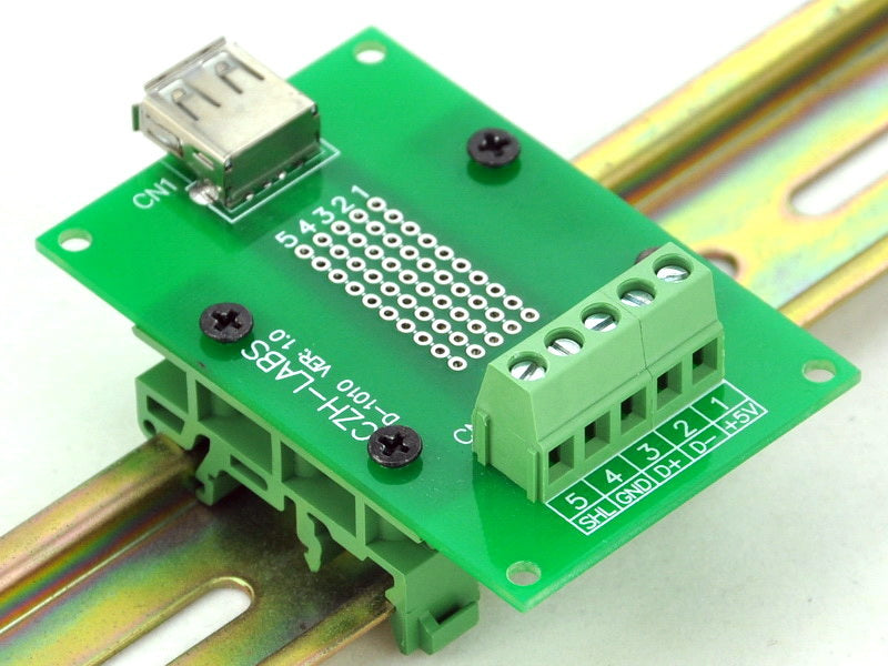 Useful DIN Rail USB Type A Horizontal Socket Terminal Block Board from PMD Way with free delivery worldwide