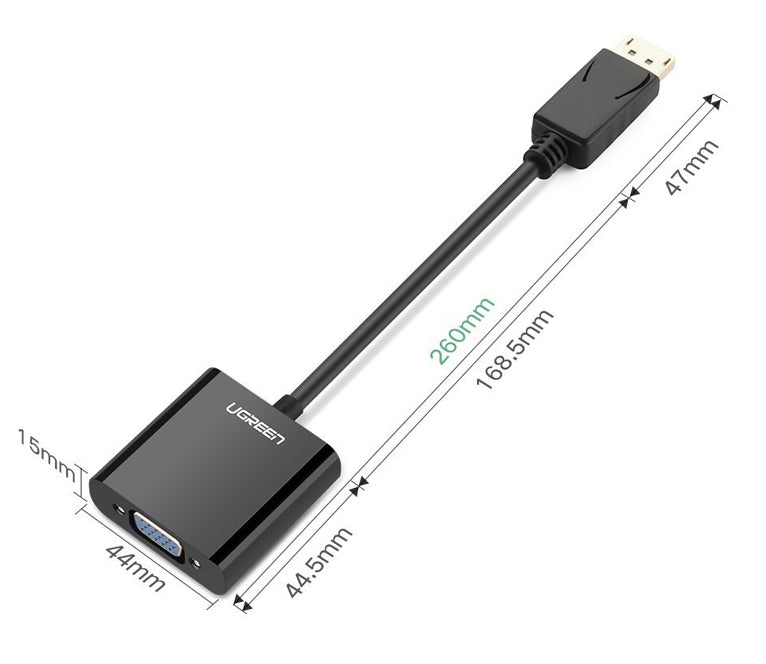 Useful Displayport Plug to VGA Socket Adaptor Cables from PMD Way with free delivery worldwide
