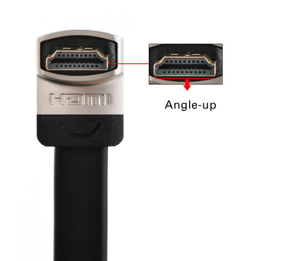 The perfect flat HDMI cable with angled plugs from PMD Way with free delivery worldwide