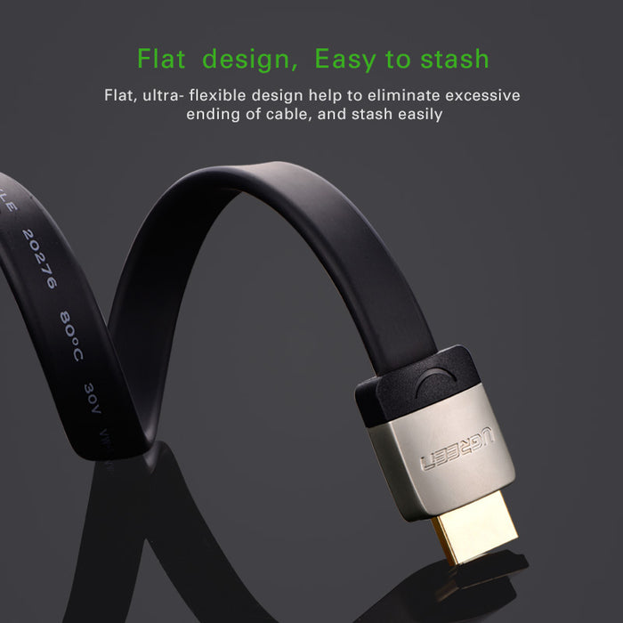 The perfect flat HDMI cable with angled plugs from PMD Way with free delivery worldwide