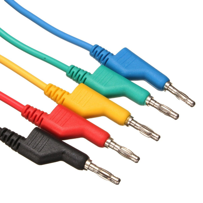 Quality Heavy Duty Alligator Clip to Banana Plug Leads in packs of five from PMD Way with free delivery worldwide