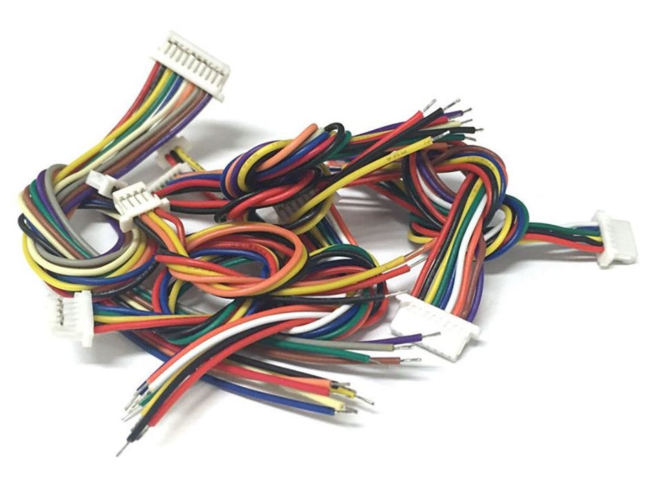 Quality JST SH ZH PH XH Female to Bare Wire Cable Assemblies in packs of ten from PMD Way with free delivery worldwide