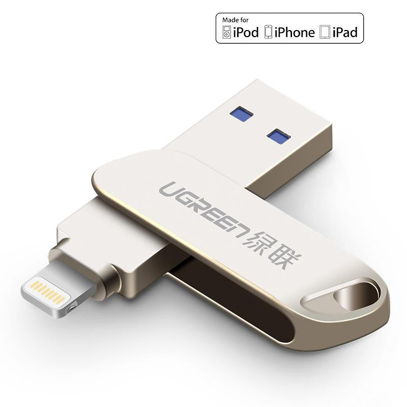 Easily add and remove files from your iPad or iPhone with these Lightning Connector USB Flash Drive from PMD Way
