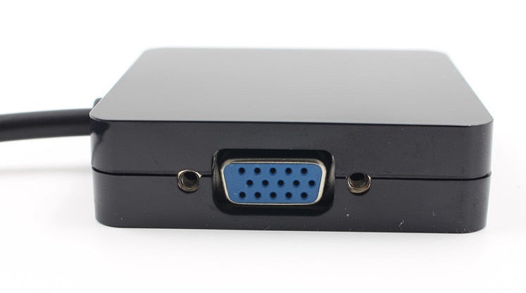 Mini DisplayPort Plug to HDMI VGA and DVI Socket Adaptor