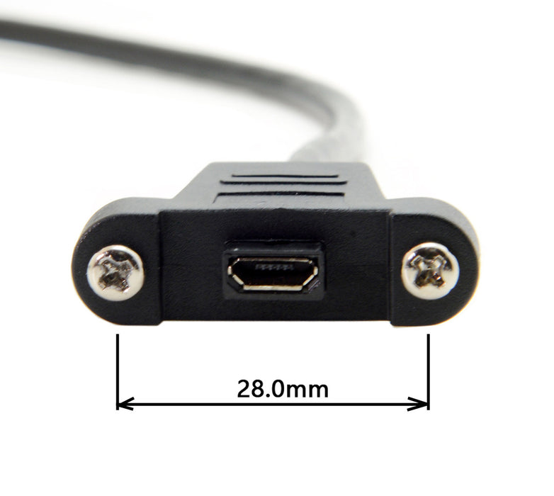 Useful Panel Mount Micro USB Socket to Plug Cable from PMD Way with free delivery worldwide